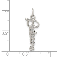 Sterling Silver Believe Pendant QC7506