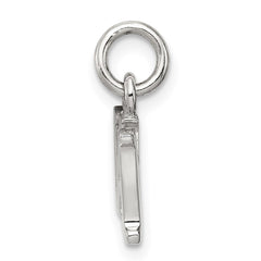 Sterling Silver Rhodium-plated Dad Charm QC7513