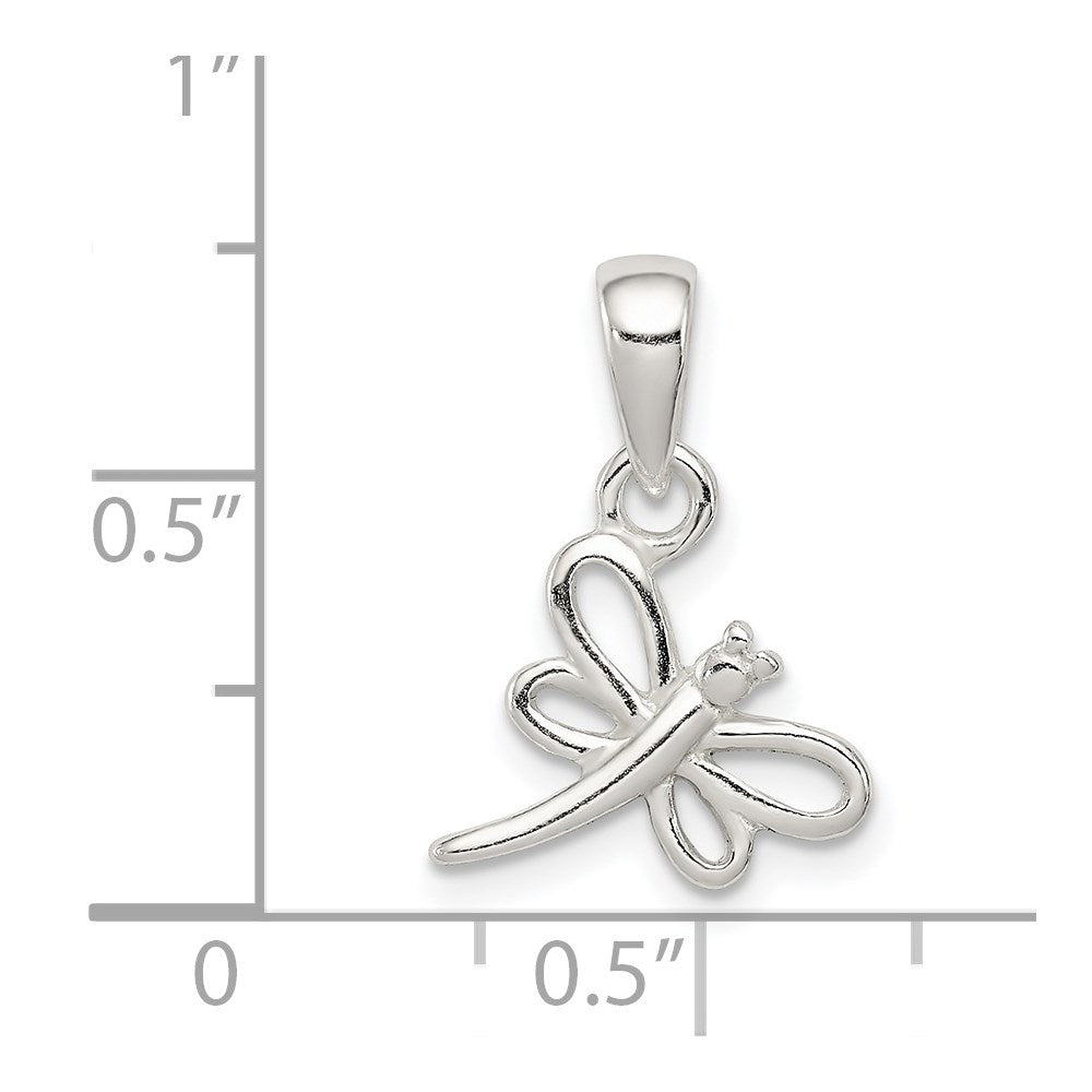 Sterling Silver Dragonfly Pendant QC7571