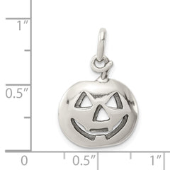 Sterling Silver Pumpkin Charm QC7577