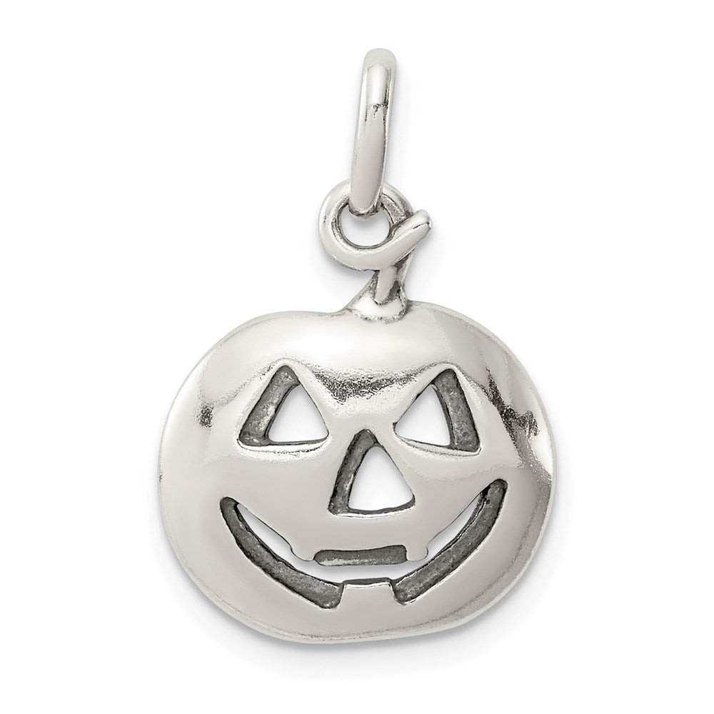 Sterling Silver Pumpkin Charm QC7577