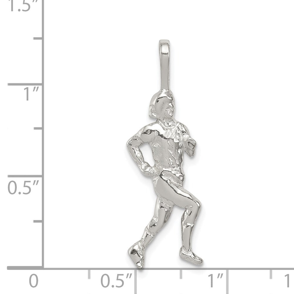 Sterling Silver Runner Pendant QC759