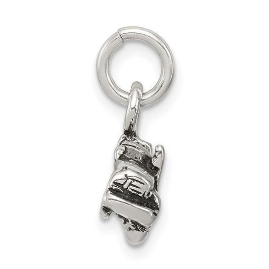 Sterling Silver Antiqued Truck Charm QC7593