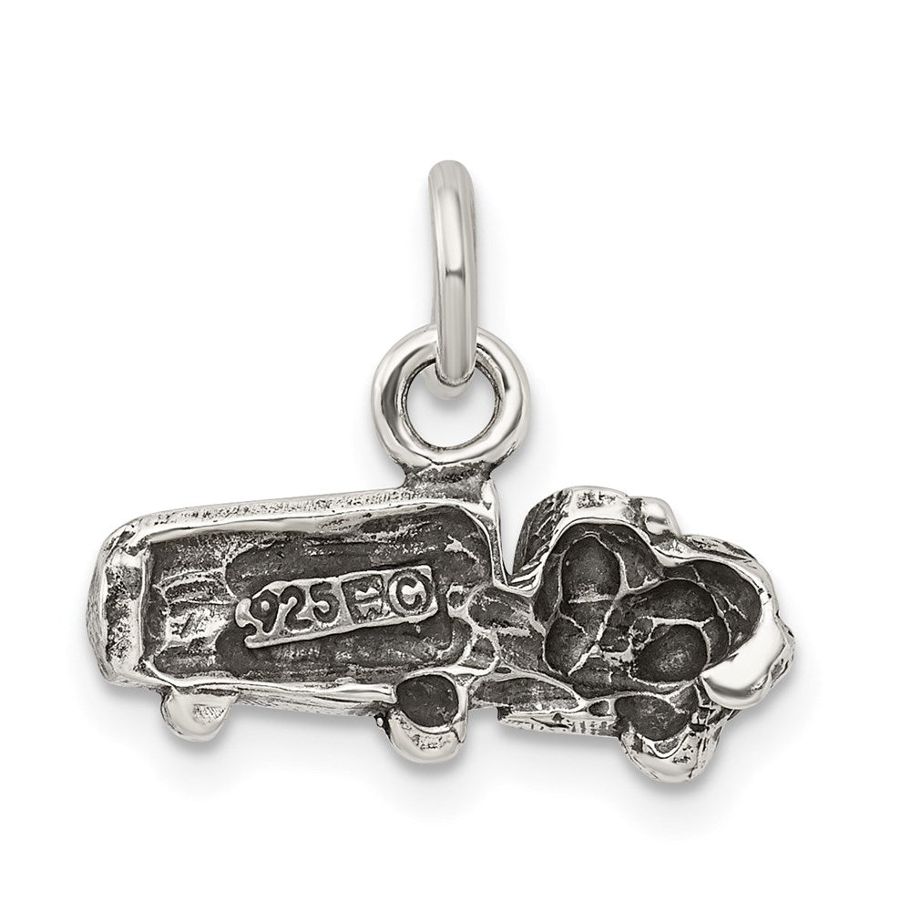Sterling Silver Antiqued Truck Charm QC7593