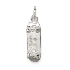 Sterling Silver Skateboard Charm QC761