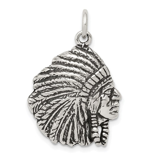 Sterling Silver Antiqued Man Charm QC7615