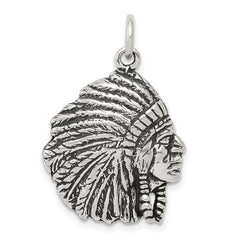 Sterling Silver Antiqued Man Charm QC7615