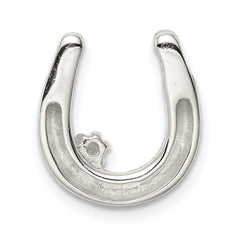 Sterling Silver CZ Horseshoe Pendant QC7617