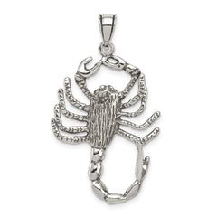 Sterling Silver Antiqued Scorpion Charm QC7680
