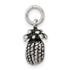 Sterling Silver Antiqued Pineapple Charm QC7706