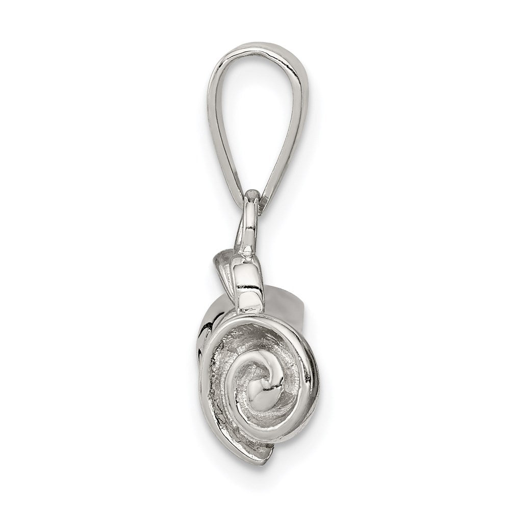 Sterling Silver Rhodium-plated Rolled-Up Diploma Charm QC7756