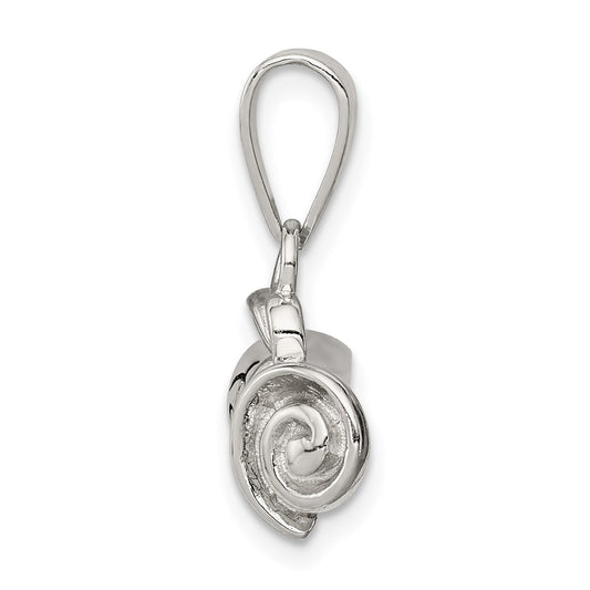 Sterling Silver Rhodium-plated Rolled-Up Diploma Charm QC7756