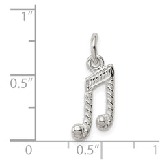 Sterling Silver Music Notes Charm QC776