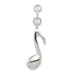 Sterling Silver Polished Music Note Charm QC7781