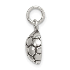 Sterling Silver Antiqued Soccer Ball Charm QC7799
