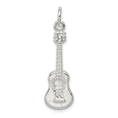 Sterling Silver Guitar Charm QC786
