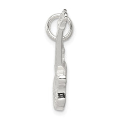Sterling Silver Electric Guitar Charm QC788
