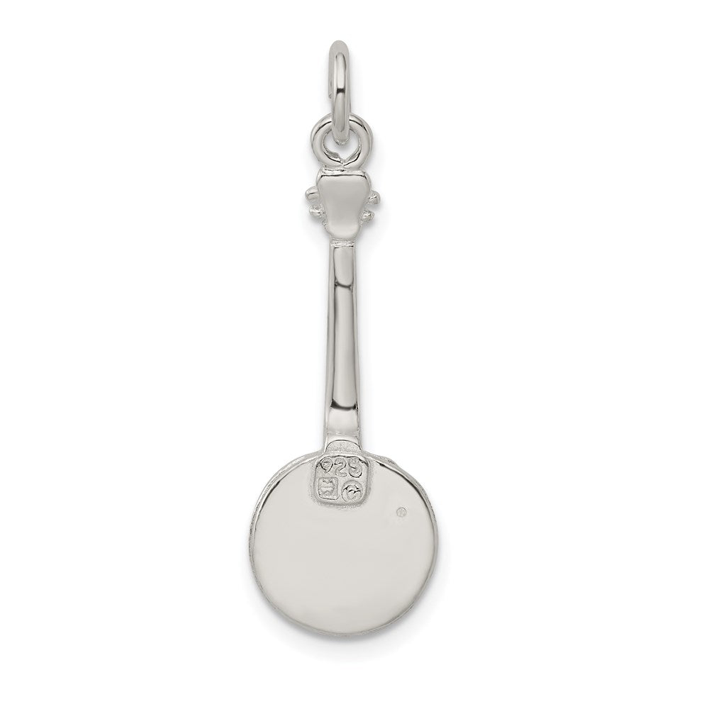 Sterling Silver Banjo Charm QC789
