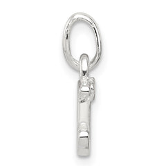 Sterling Silver Letter D with Enamel Pendant QC7935D