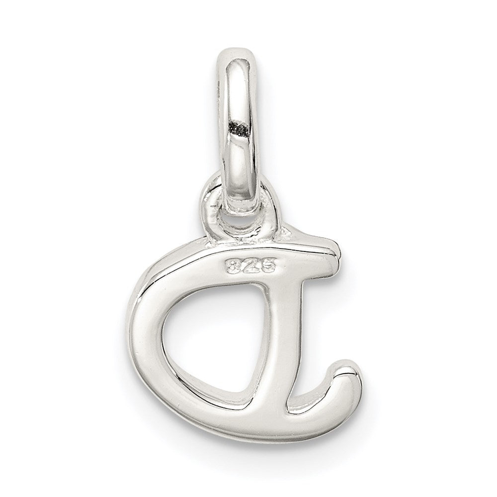 Sterling Silver Letter D with Enamel Pendant QC7935D