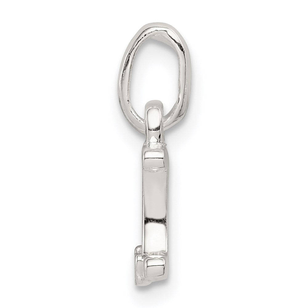 Sterling Silver Letter I with Enamel Pendant QC7935I