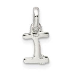 Sterling Silver Letter I with Enamel Pendant QC7935I