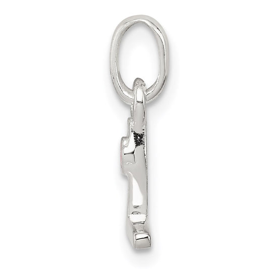 Sterling Silver Letter L with Enamel Pendant QC7935L