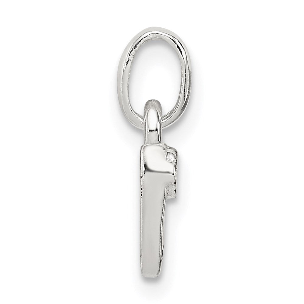 Sterling Silver Letter N with Enamel Pendant QC7935N