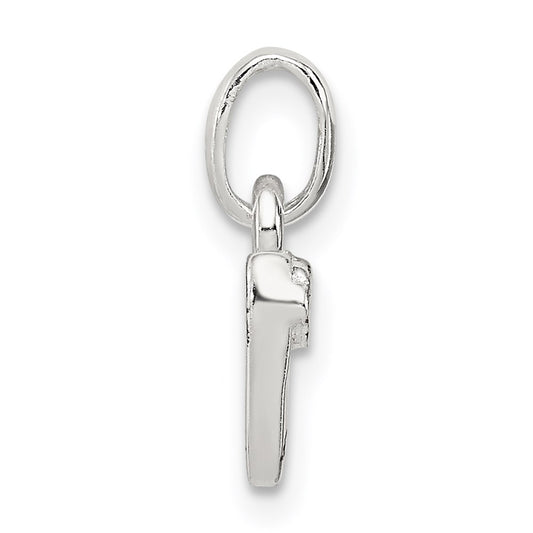 Sterling Silver Letter N with Enamel Pendant QC7935N