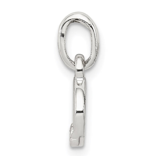 Sterling Silver Letter O with Enamel Pendant QC7935O