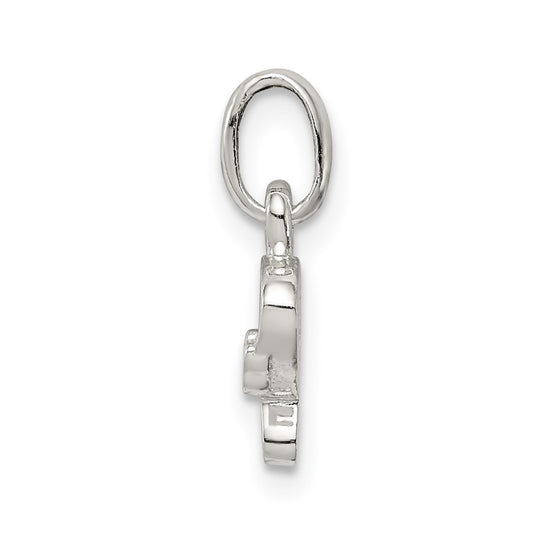 Sterling Silver Letter P with Enamel Pendant QC7935P