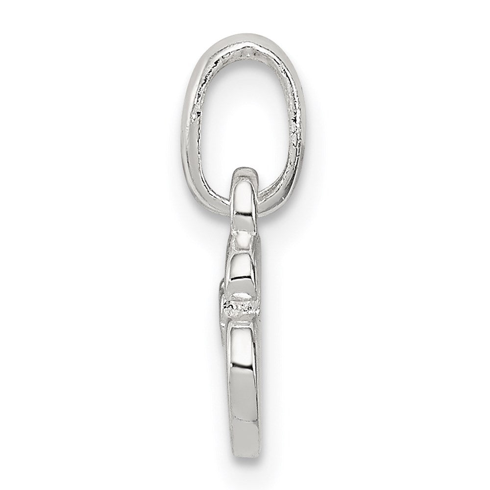 Sterling Silver Letter S with Enamel Pendant QC7935S