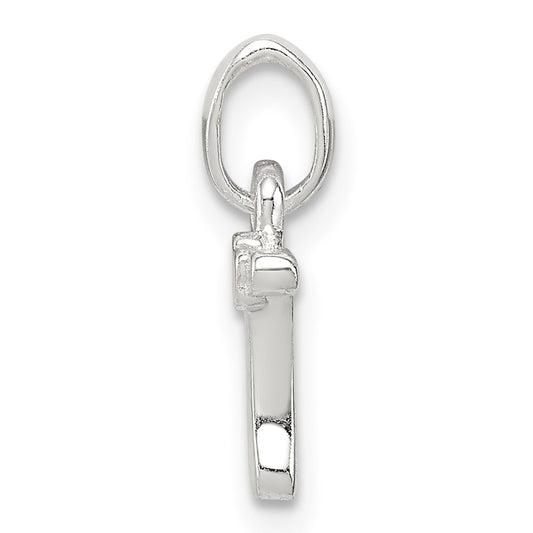 Sterling Silver Letter T with Enamel Pendant QC7935T