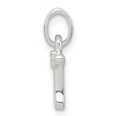 Sterling Silver Letter T with Enamel Pendant QC7935T