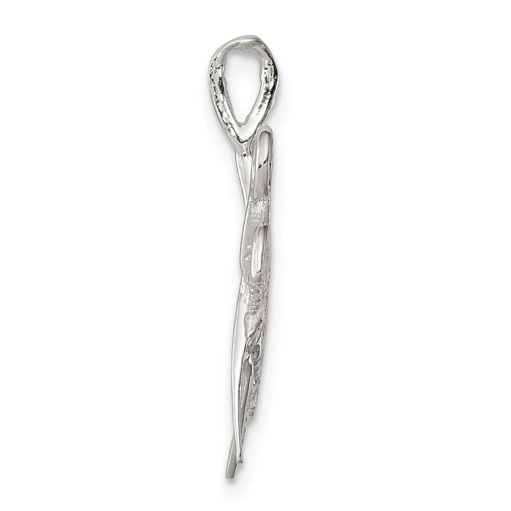 Sterling Silver Comb & Scissors Charm QC811