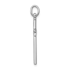 Sterling Silver Rhodium-plated Cross Pendant QC8146