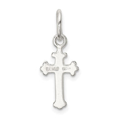Sterling Silver Polished Cross Charm QC8148