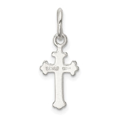 Sterling Silver Polished Cross Charm QC8149