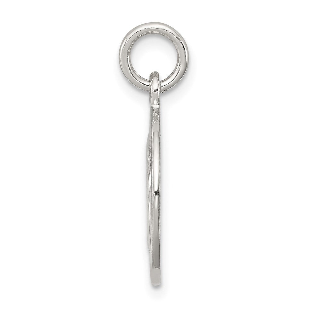 Sterling Silver Polished & Textured Small Raphael Angel Pendant QC8414