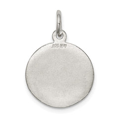 Sterling Silver Polished & Textured Small Raphael Angel Pendant QC8414