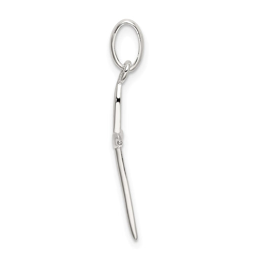 Sterling Silver Polished Passion Cross Charm QC9029