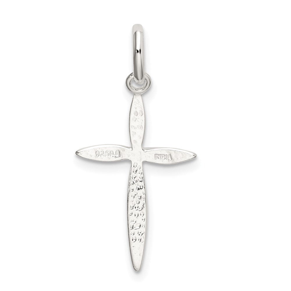 Sterling Silver Polished Passion Cross Charm QC9029