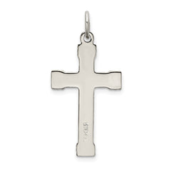 Sterling Silver & Gold-plated Polished Cross Pendant QC9047