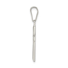 Sterling Silver Polished D/C Cross Pendant QC9056