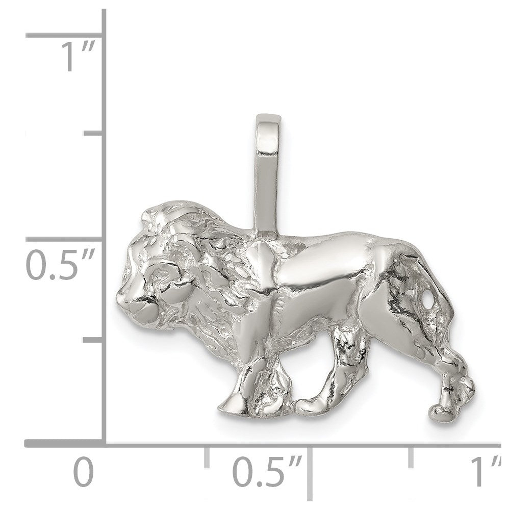 Sterling Silver Lion Charm QC909