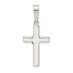 Sterling Silver Polished & textured Crucifix Pendant QC9095