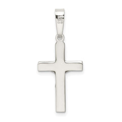 Sterling Silver Polished Crucifix Pendant QC9096