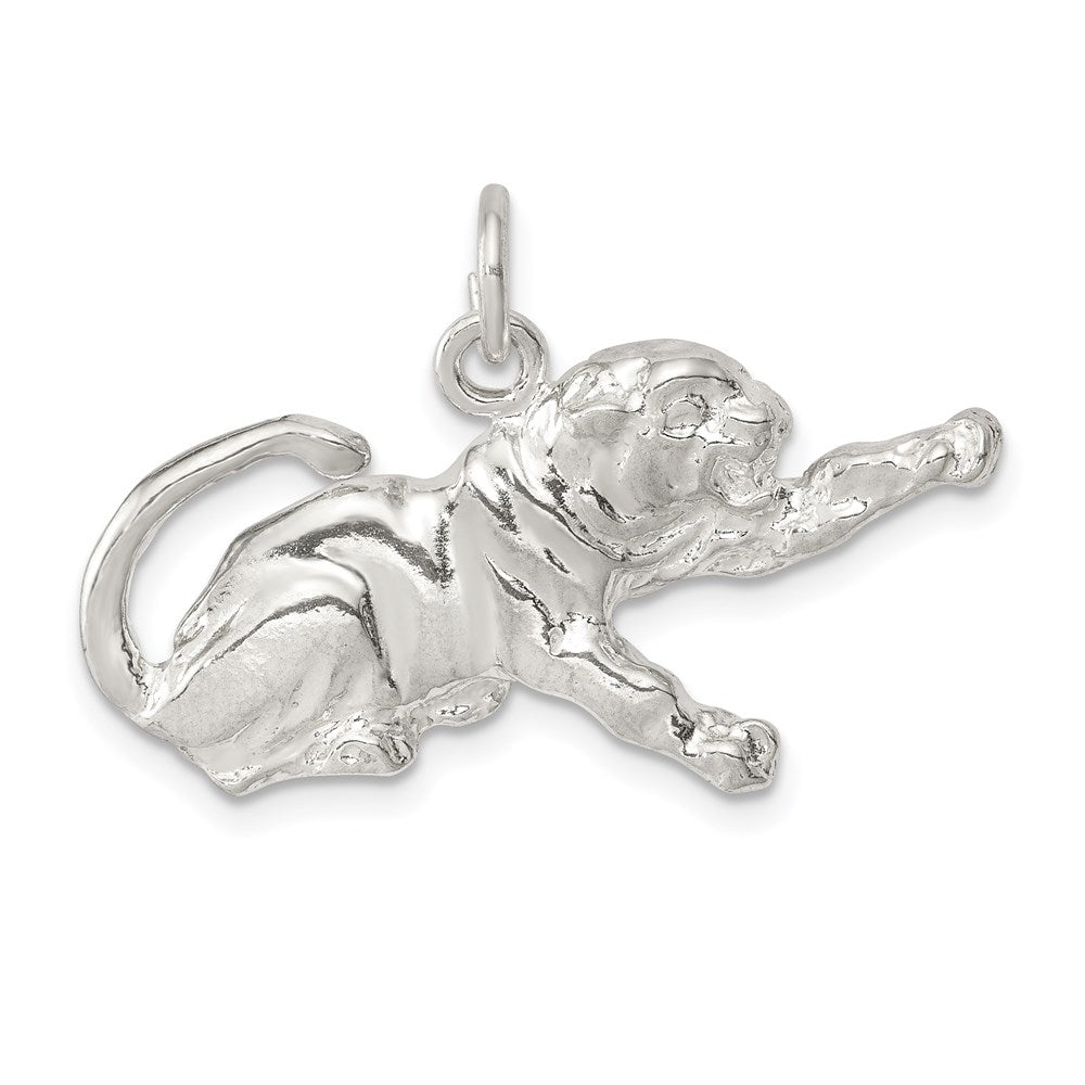 Sterling Silver Tiger Charm QC910