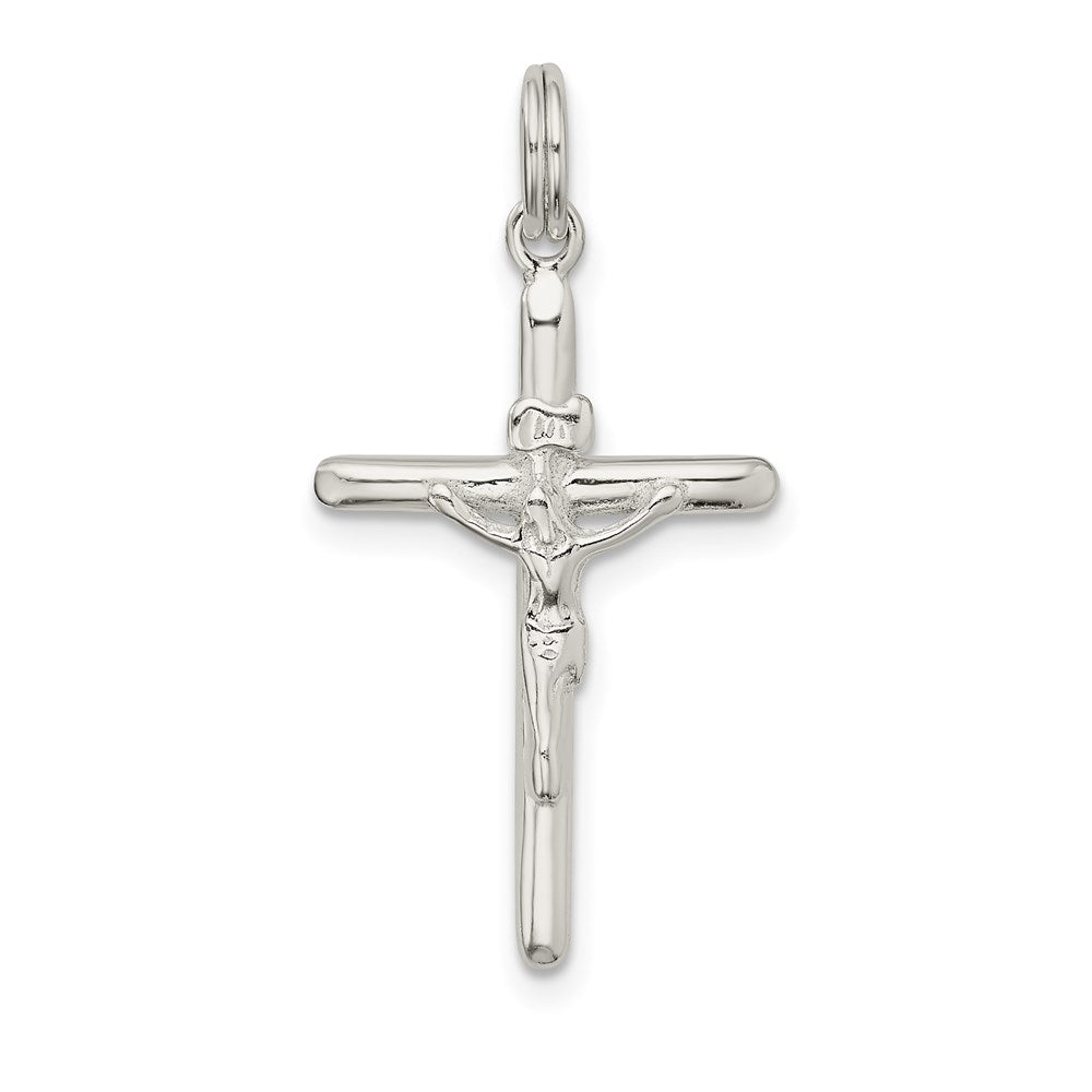 Sterling Silver Polished INRI Crucifix Charm QC9101