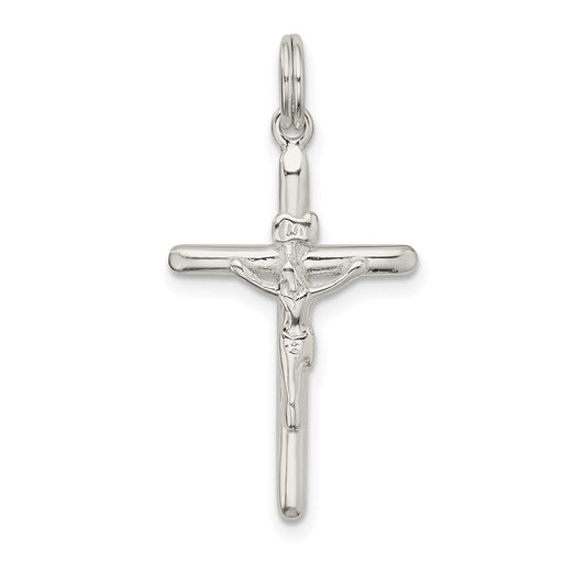 Sterling Silver Polished INRI Crucifix Charm QC9101
